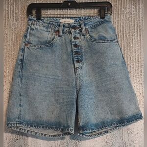 Decade Studio Bonnie Shorts High Waist Denim Sz-29